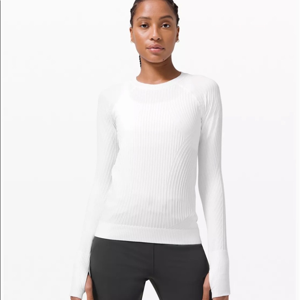 Rest Less Pullover in Aerial Current White